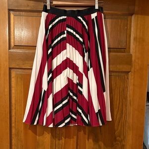 Source Unknown A-Line Skirt in Red, Black, and White